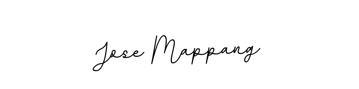 Design your own signature with our free online signature maker. With this signature software, you can create a handwritten (BallpointsItalic-DORy9) signature for name Jose Mappang. Jose Mappang signature style 11 images and pictures png