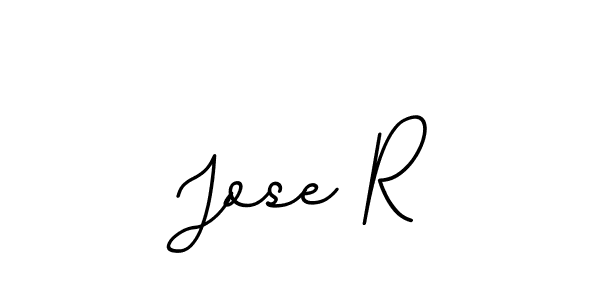 It looks lik you need a new signature style for name Jose R. Design unique handwritten (BallpointsItalic-DORy9) signature with our free signature maker in just a few clicks. Jose R signature style 11 images and pictures png