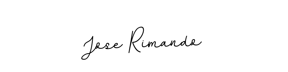 How to make Jose Rimando name signature. Use BallpointsItalic-DORy9 style for creating short signs online. This is the latest handwritten sign. Jose Rimando signature style 11 images and pictures png