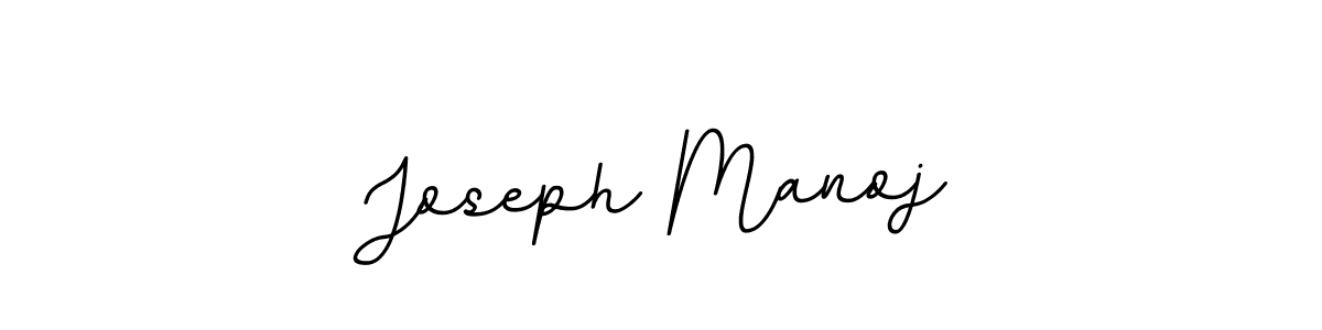 How to make Joseph Manoj name signature. Use BallpointsItalic-DORy9 style for creating short signs online. This is the latest handwritten sign. Joseph Manoj signature style 11 images and pictures png