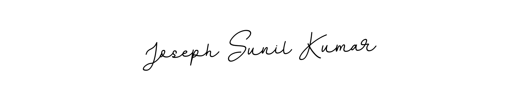 How to make Joseph Sunil Kumar name signature. Use BallpointsItalic-DORy9 style for creating short signs online. This is the latest handwritten sign. Joseph Sunil Kumar signature style 11 images and pictures png