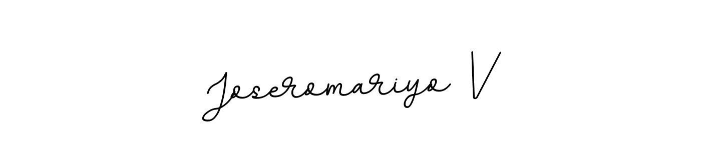 How to Draw Joseromariyo V signature style? BallpointsItalic-DORy9 is a latest design signature styles for name Joseromariyo V. Joseromariyo V signature style 11 images and pictures png
