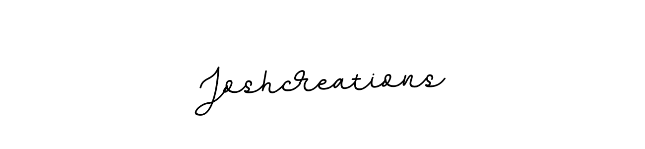 Joshcreations stylish signature style. Best Handwritten Sign (BallpointsItalic-DORy9) for my name. Handwritten Signature Collection Ideas for my name Joshcreations. Joshcreations signature style 11 images and pictures png