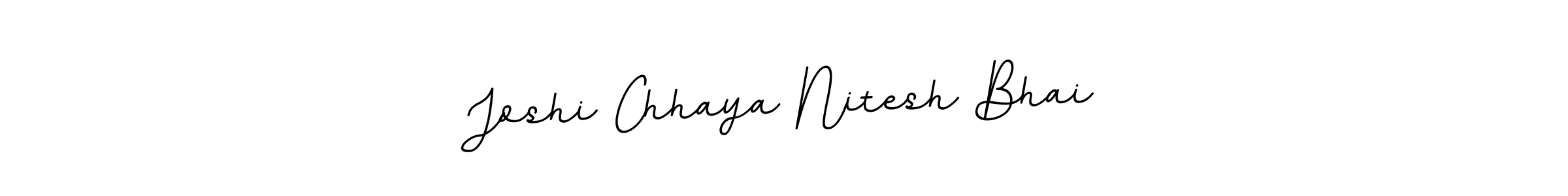 Design your own signature with our free online signature maker. With this signature software, you can create a handwritten (BallpointsItalic-DORy9) signature for name Joshi Chhaya Nitesh Bhai. Joshi Chhaya Nitesh Bhai signature style 11 images and pictures png