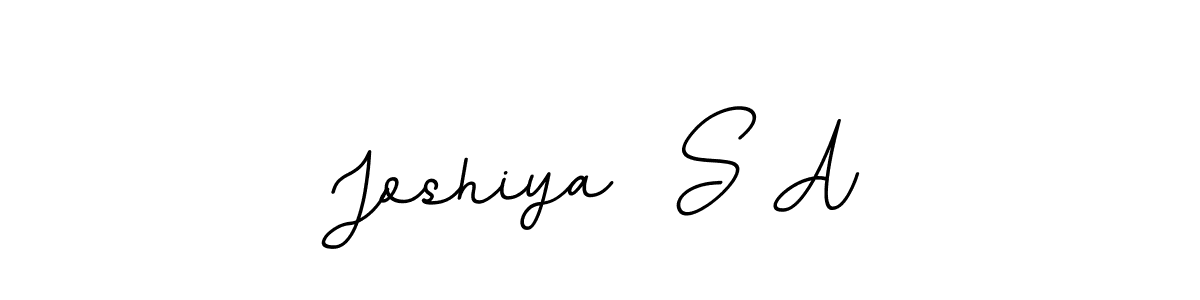 Create a beautiful signature design for name Joshiya  S A. With this signature (BallpointsItalic-DORy9) fonts, you can make a handwritten signature for free. Joshiya  S A signature style 11 images and pictures png