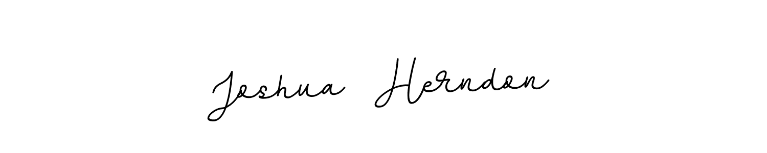 Joshua  Herndon stylish signature style. Best Handwritten Sign (BallpointsItalic-DORy9) for my name. Handwritten Signature Collection Ideas for my name Joshua  Herndon. Joshua  Herndon signature style 11 images and pictures png