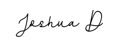 A sleek calligraphic signature for name Joshua D utilizing BallpointsItalic-DORy9 styling. Great for adding personal signatures to photos and art. Joshua D signature style 11 images and pictures png