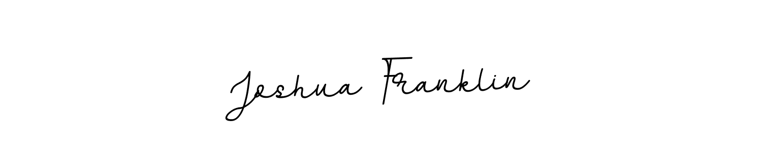 Design your own signature with our free online signature maker. With this signature software, you can create a handwritten (BallpointsItalic-DORy9) signature for name Joshua Franklin. Joshua Franklin signature style 11 images and pictures png