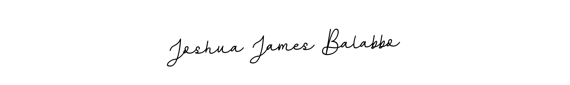 Create a beautiful signature design for name Joshua James Balabbo. With this signature (BallpointsItalic-DORy9) fonts, you can make a handwritten signature for free. Joshua James Balabbo signature style 11 images and pictures png