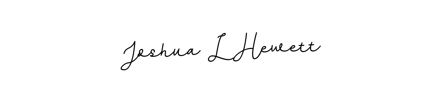 Also we have Joshua L Hewett name is the best signature style. Create professional handwritten signature collection using BallpointsItalic-DORy9 autograph style. Joshua L Hewett signature style 11 images and pictures png