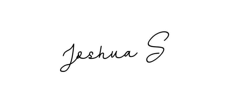 Create a beautiful signature design for name Joshua S. With this signature (BallpointsItalic-DORy9) fonts, you can make a handwritten signature for free. Joshua S signature style 11 images and pictures png