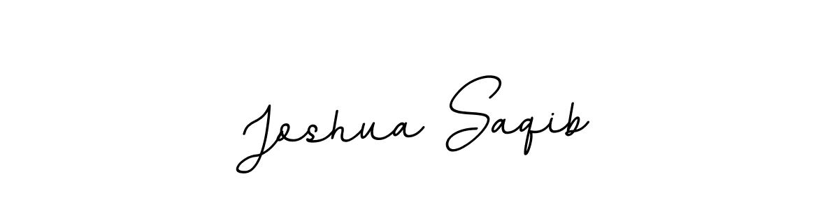 Create a beautiful signature design for name Joshua Saqib. With this signature (BallpointsItalic-DORy9) fonts, you can make a handwritten signature for free. Joshua Saqib signature style 11 images and pictures png