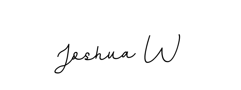 if you are searching for the best signature style for your name Joshua W. so please give up your signature search. here we have designed multiple signature styles  using BallpointsItalic-DORy9. Joshua W signature style 11 images and pictures png