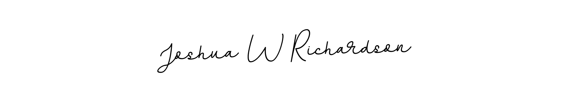 Joshua W Richardson stylish signature style. Best Handwritten Sign (BallpointsItalic-DORy9) for my name. Handwritten Signature Collection Ideas for my name Joshua W Richardson. Joshua W Richardson signature style 11 images and pictures png