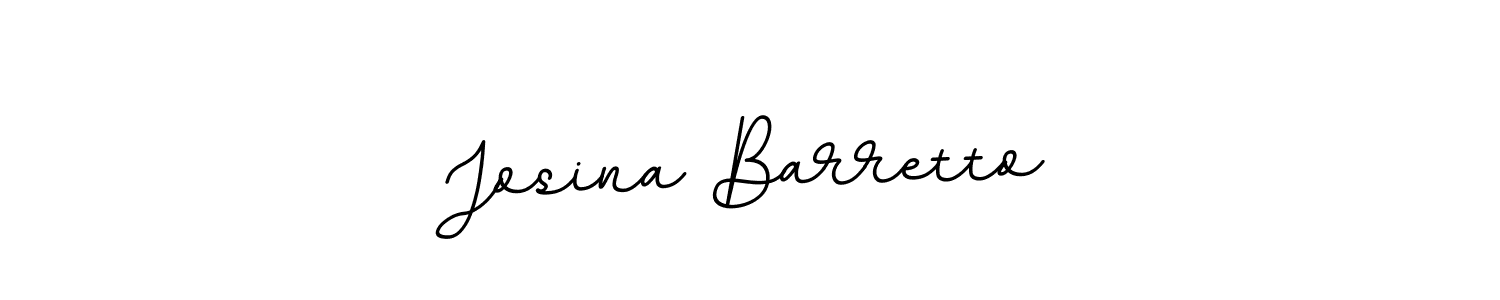 How to make Josina Barretto name signature. Use BallpointsItalic-DORy9 style for creating short signs online. This is the latest handwritten sign. Josina Barretto signature style 11 images and pictures png