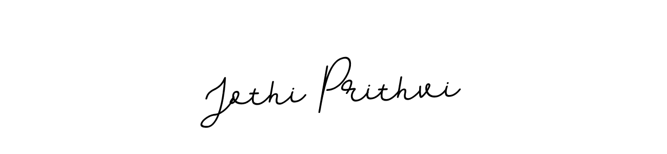Jothi Prithvi stylish signature style. Best Handwritten Sign (BallpointsItalic-DORy9) for my name. Handwritten Signature Collection Ideas for my name Jothi Prithvi. Jothi Prithvi signature style 11 images and pictures png