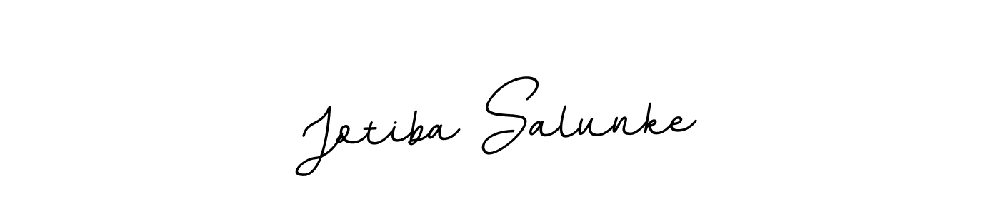 Design your own signature with our free online signature maker. With this signature software, you can create a handwritten (BallpointsItalic-DORy9) signature for name Jotiba Salunke. Jotiba Salunke signature style 11 images and pictures png