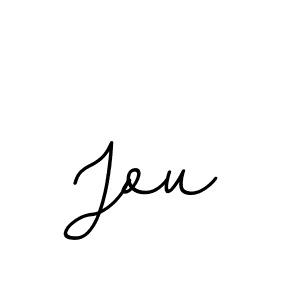 Design your own signature with our free online signature maker. With this signature software, you can create a handwritten (BallpointsItalic-DORy9) signature for name Jou. Jou signature style 11 images and pictures png