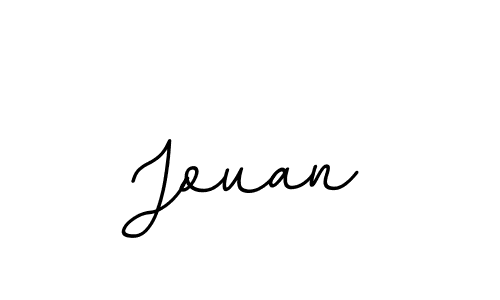 Design your own signature with our free online signature maker. With this signature software, you can create a handwritten (BallpointsItalic-DORy9) signature for name Jouan. Jouan signature style 11 images and pictures png