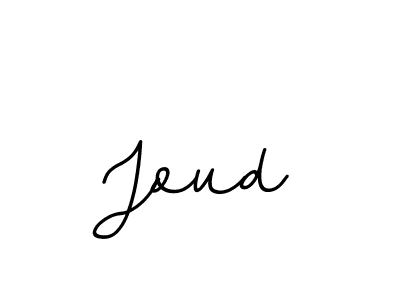 Use a signature maker to create a handwritten signature online. With this signature software, you can design (BallpointsItalic-DORy9) your own signature for name Joud. Joud signature style 11 images and pictures png