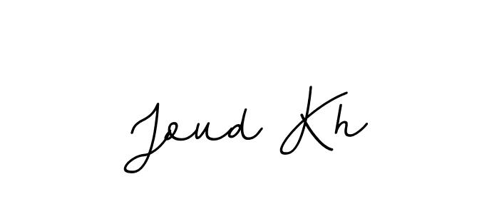 How to make Joud Kh name signature. Use BallpointsItalic-DORy9 style for creating short signs online. This is the latest handwritten sign. Joud Kh signature style 11 images and pictures png