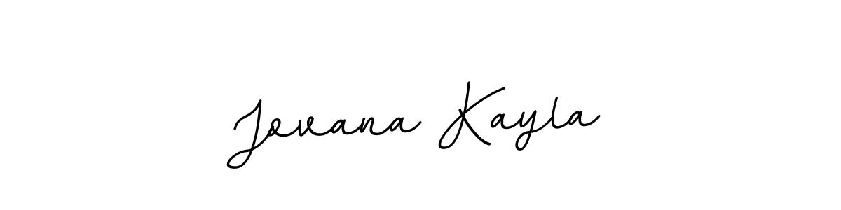 Create a beautiful signature design for name Jovana Kayla. With this signature (BallpointsItalic-DORy9) fonts, you can make a handwritten signature for free. Jovana Kayla signature style 11 images and pictures png