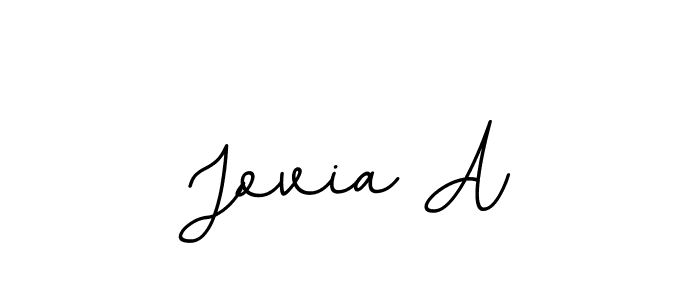 Jovia A stylish signature style. Best Handwritten Sign (BallpointsItalic-DORy9) for my name. Handwritten Signature Collection Ideas for my name Jovia A. Jovia A signature style 11 images and pictures png