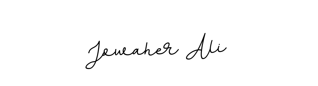 Design your own signature with our free online signature maker. With this signature software, you can create a handwritten (BallpointsItalic-DORy9) signature for name Jowaher Ali. Jowaher Ali signature style 11 images and pictures png