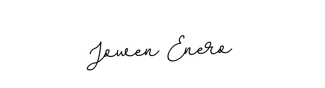 Create a beautiful signature design for name Jowen Enero. With this signature (BallpointsItalic-DORy9) fonts, you can make a handwritten signature for free. Jowen Enero signature style 11 images and pictures png