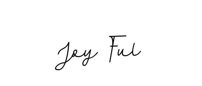 How to make Joy Ful name signature. Use BallpointsItalic-DORy9 style for creating short signs online. This is the latest handwritten sign. Joy Ful signature style 11 images and pictures png