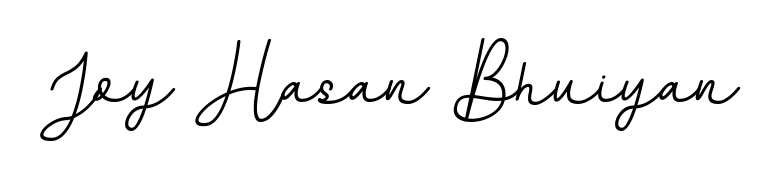 Master the art of signing with Joy Hasan Bhuiyan written in fluent BallpointsItalic-DORy9 script. A great template to practice and refine your handwriting. Joy Hasan Bhuiyan signature style 11 images and pictures png