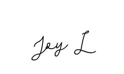 It looks lik you need a new signature style for name Joy L. Design unique handwritten (BallpointsItalic-DORy9) signature with our free signature maker in just a few clicks. Joy L signature style 11 images and pictures png