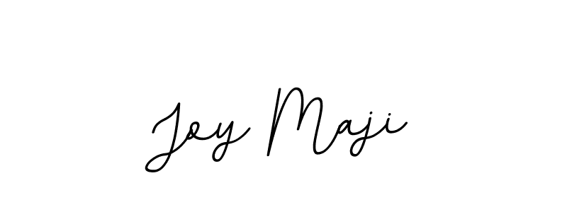 Use a signature maker to create a handwritten signature online. With this signature software, you can design (BallpointsItalic-DORy9) your own signature for name Joy Maji. Joy Maji signature style 11 images and pictures png
