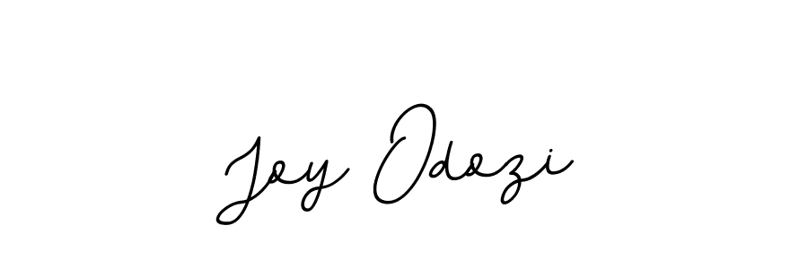 Use a signature maker to create a handwritten signature online. With this signature software, you can design (BallpointsItalic-DORy9) your own signature for name Joy Odozi. Joy Odozi signature style 11 images and pictures png