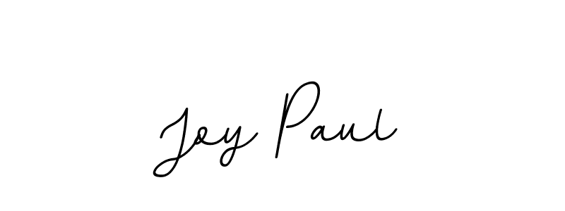 How to make Joy Paul name signature. Use BallpointsItalic-DORy9 style for creating short signs online. This is the latest handwritten sign. Joy Paul signature style 11 images and pictures png