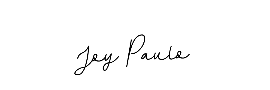 How to make Joy Paulo name signature. Use BallpointsItalic-DORy9 style for creating short signs online. This is the latest handwritten sign. Joy Paulo signature style 11 images and pictures png