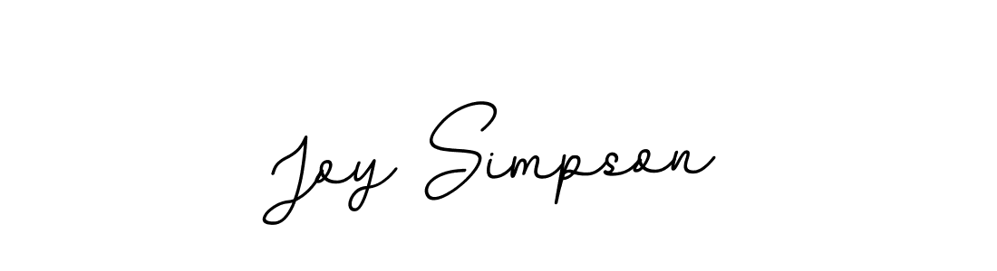 Use a signature maker to create a handwritten signature online. With this signature software, you can design (BallpointsItalic-DORy9) your own signature for name Joy Simpson. Joy Simpson signature style 11 images and pictures png