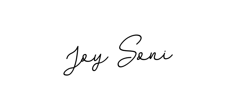 How to make Joy Soni name signature. Use BallpointsItalic-DORy9 style for creating short signs online. This is the latest handwritten sign. Joy Soni signature style 11 images and pictures png