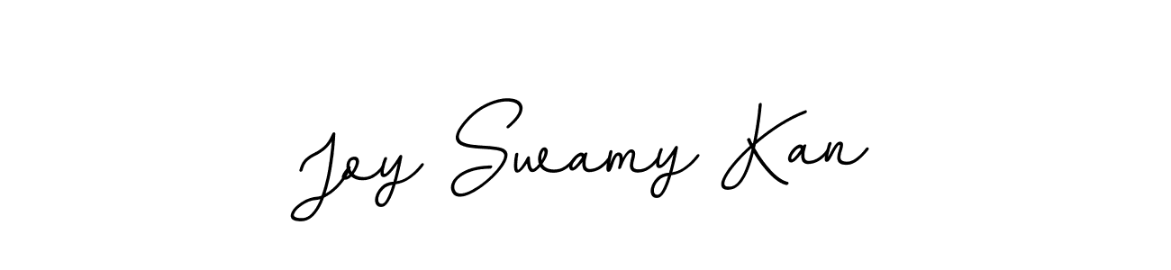 How to make Joy Swamy Kan name signature. Use BallpointsItalic-DORy9 style for creating short signs online. This is the latest handwritten sign. Joy Swamy Kan signature style 11 images and pictures png
