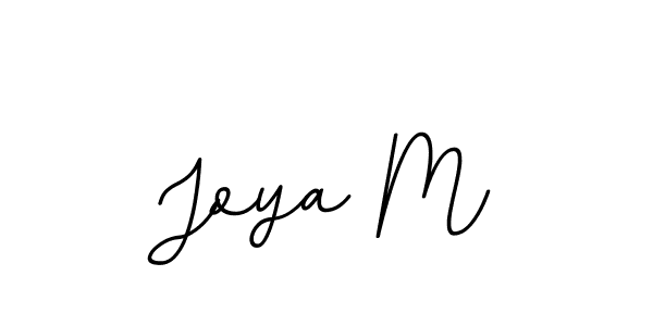 Joya M stylish signature style. Best Handwritten Sign (BallpointsItalic-DORy9) for my name. Handwritten Signature Collection Ideas for my name Joya M. Joya M signature style 11 images and pictures png