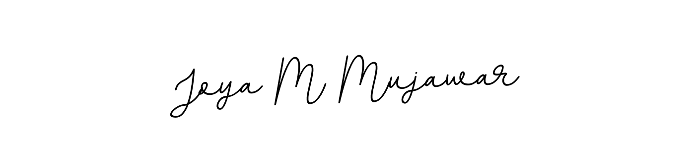Design your own signature with our free online signature maker. With this signature software, you can create a handwritten (BallpointsItalic-DORy9) signature for name Joya M Mujawar. Joya M Mujawar signature style 11 images and pictures png