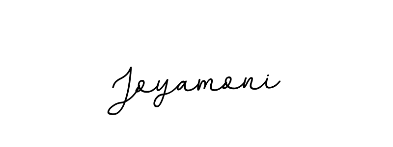 How to make Joyamoni name signature. Use BallpointsItalic-DORy9 style for creating short signs online. This is the latest handwritten sign. Joyamoni signature style 11 images and pictures png