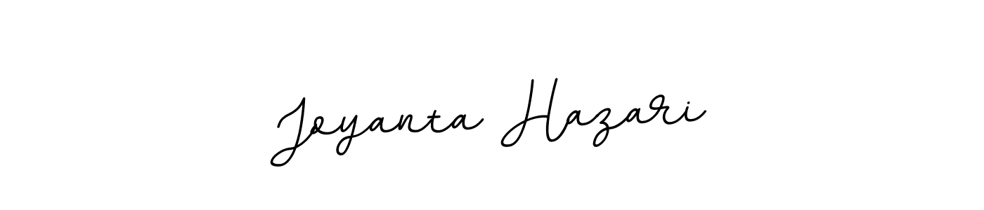 Use a signature maker to create a handwritten signature online. With this signature software, you can design (BallpointsItalic-DORy9) your own signature for name Joyanta Hazari. Joyanta Hazari signature style 11 images and pictures png