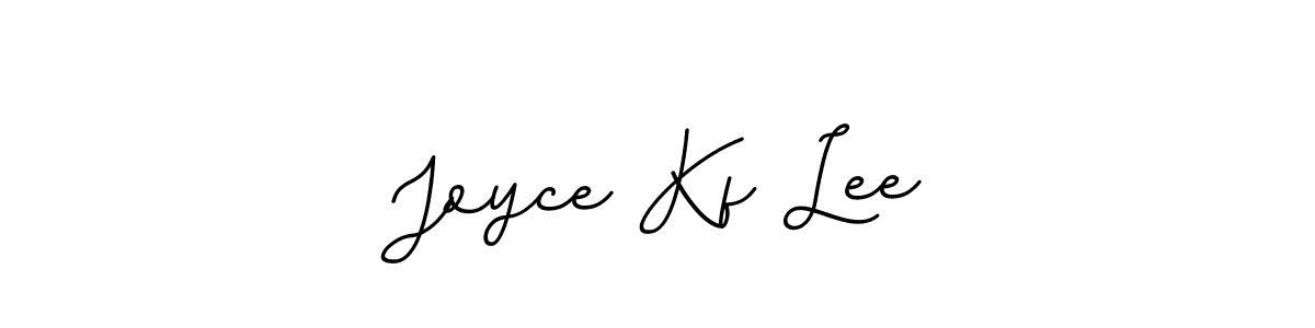 How to make Joyce Kf Lee name signature. Use BallpointsItalic-DORy9 style for creating short signs online. This is the latest handwritten sign. Joyce Kf Lee signature style 11 images and pictures png
