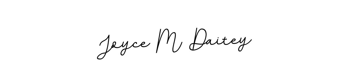 Design your own signature with our free online signature maker. With this signature software, you can create a handwritten (BallpointsItalic-DORy9) signature for name Joyce M Daitey. Joyce M Daitey signature style 11 images and pictures png