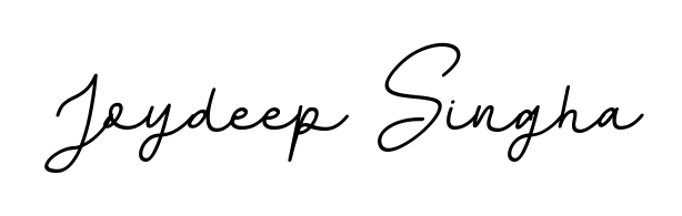 The BallpointsItalic-DORy9 typeface gives name Joydeep Singha a refined look. Suitable for certificates, diplomas, and official verification. Joydeep Singha signature style 11 images and pictures png