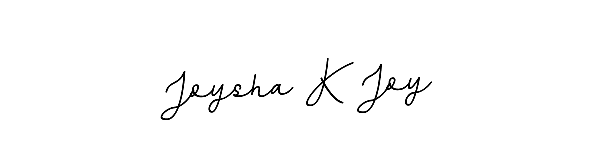 It looks lik you need a new signature style for name Joysha K Joy. Design unique handwritten (BallpointsItalic-DORy9) signature with our free signature maker in just a few clicks. Joysha K Joy signature style 11 images and pictures png