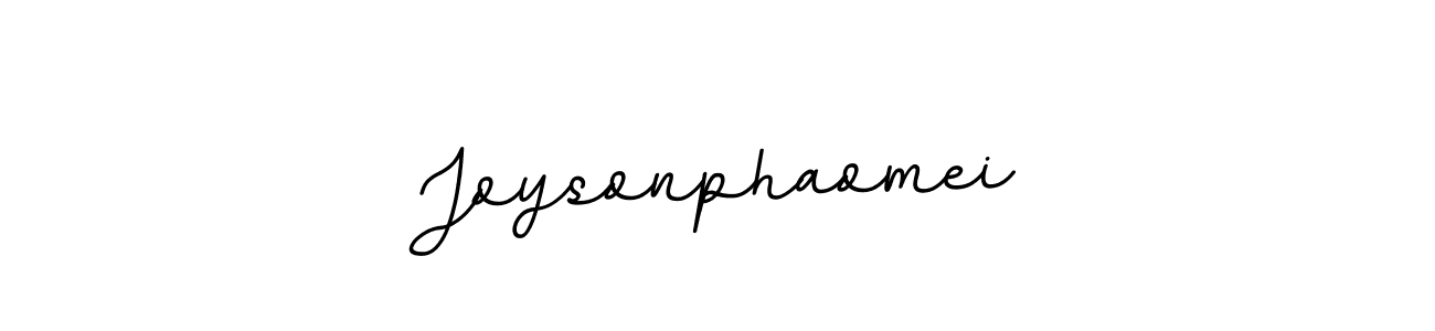 The best way (BallpointsItalic-DORy9) to make a short signature is to pick only two or three words in your name. The name Joysonphaomei include a total of six letters. For converting this name. Joysonphaomei signature style 11 images and pictures png