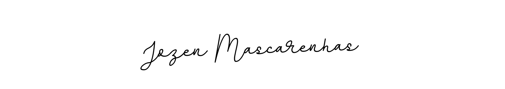 Use a signature maker to create a handwritten signature online. With this signature software, you can design (BallpointsItalic-DORy9) your own signature for name Jozen Mascarenhas. Jozen Mascarenhas signature style 11 images and pictures png