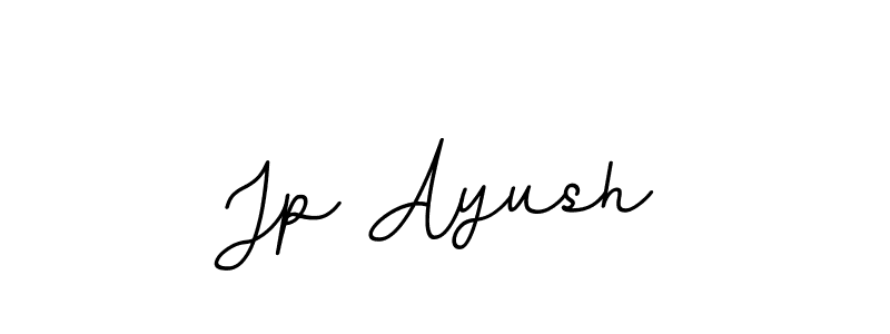 Make a beautiful signature design for name Jp Ayush. With this signature (BallpointsItalic-DORy9) style, you can create a handwritten signature for free. Jp Ayush signature style 11 images and pictures png